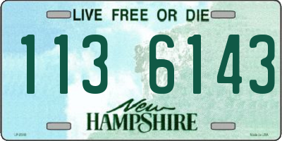 NH license plate 1136143