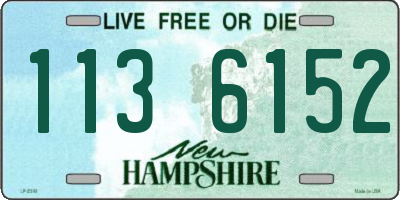 NH license plate 1136152