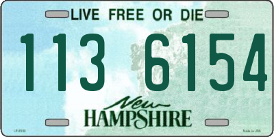 NH license plate 1136154