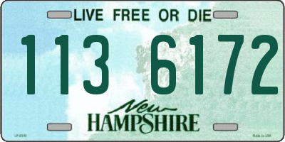 NH license plate 1136172