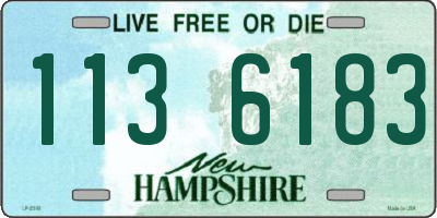 NH license plate 1136183