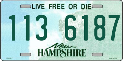 NH license plate 1136187