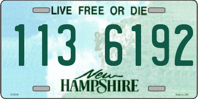 NH license plate 1136192