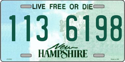 NH license plate 1136198