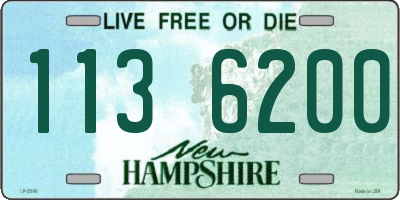 NH license plate 1136200