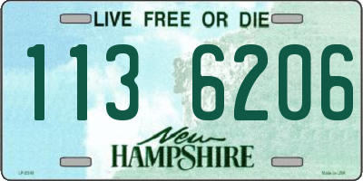NH license plate 1136206