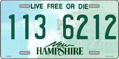 NH license plate 1136212