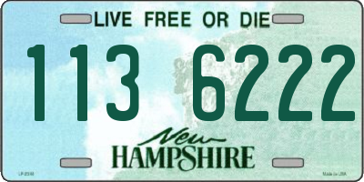 NH license plate 1136222