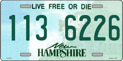 NH license plate 1136226
