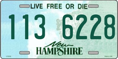 NH license plate 1136228