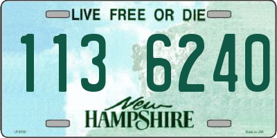 NH license plate 1136240