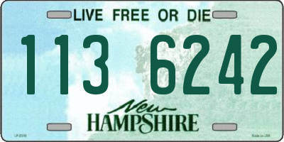 NH license plate 1136242