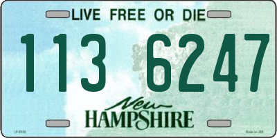 NH license plate 1136247