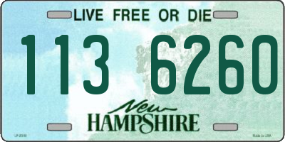 NH license plate 1136260