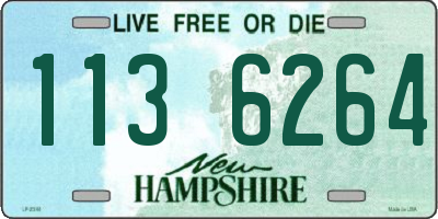 NH license plate 1136264
