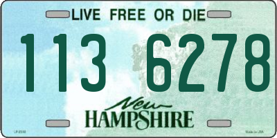 NH license plate 1136278