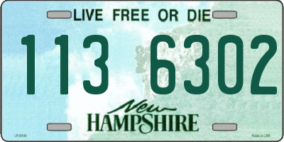 NH license plate 1136302