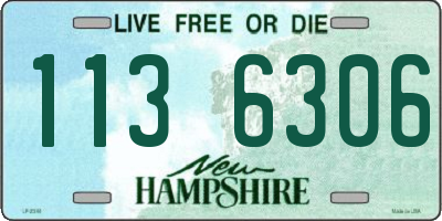 NH license plate 1136306