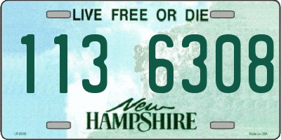 NH license plate 1136308