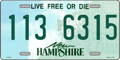 NH license plate 1136315