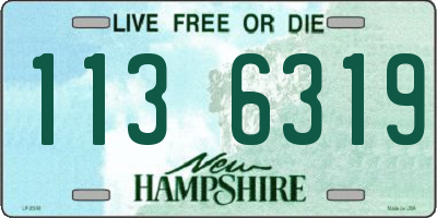 NH license plate 1136319