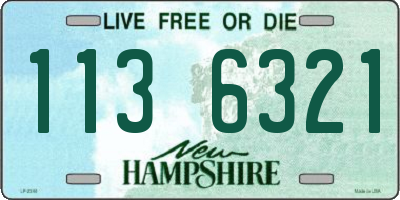 NH license plate 1136321