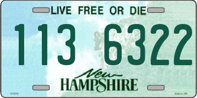NH license plate 1136322