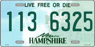 NH license plate 1136325