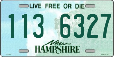 NH license plate 1136327