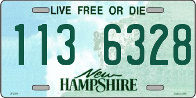 NH license plate 1136328