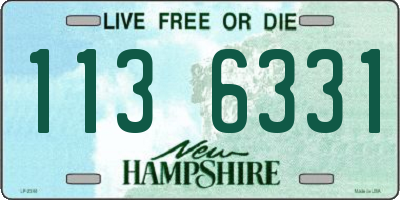NH license plate 1136331