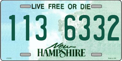 NH license plate 1136332