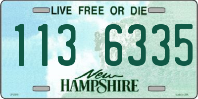NH license plate 1136335