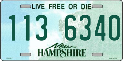 NH license plate 1136340