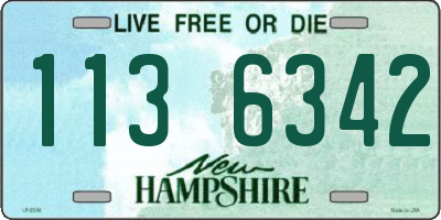 NH license plate 1136342