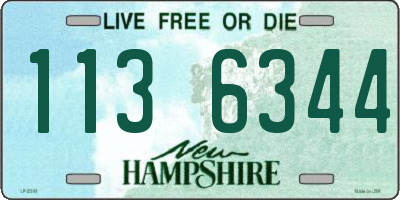 NH license plate 1136344