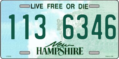 NH license plate 1136346