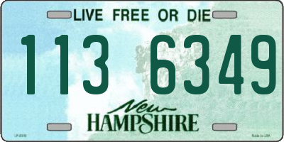 NH license plate 1136349