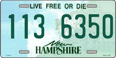 NH license plate 1136350