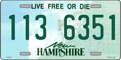 NH license plate 1136351
