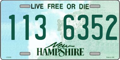 NH license plate 1136352