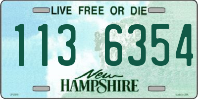 NH license plate 1136354