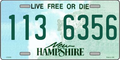 NH license plate 1136356
