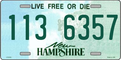 NH license plate 1136357