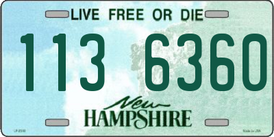 NH license plate 1136360