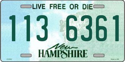 NH license plate 1136361