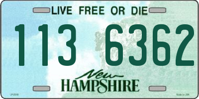 NH license plate 1136362