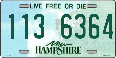 NH license plate 1136364