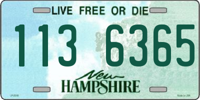 NH license plate 1136365