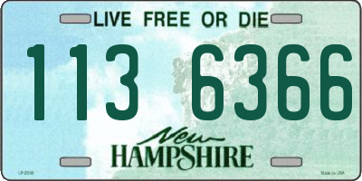 NH license plate 1136366